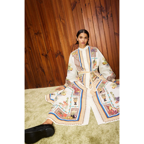 Alemais mercado shirtdress US 4 - Picture 4 of 9